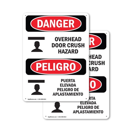 Signmission Safety Culture Sign, 12 in Width, Plastic, Rectangle, Bilingual OS-2PACK-DS-P-1218-VS-1720
